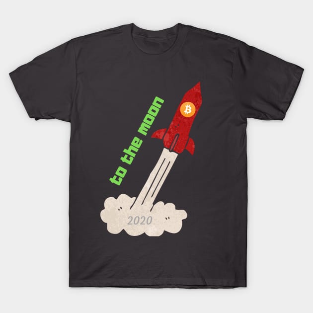 bitcoin to the moon T-Shirt by Bitcoin cryptocurrency